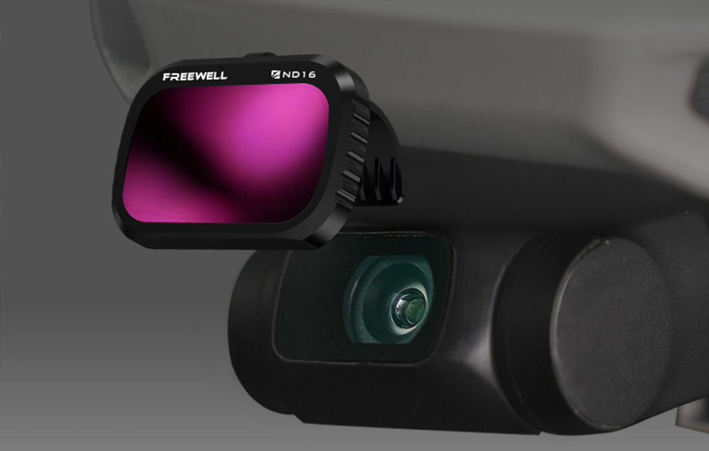 FREEWELL Conjunto de 4 Filtros ND4 + ND8 + ND16 + CPL para DJI Mini 2/ Mini 2 SE