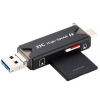 JJC Estojo para Cartões SD / TF / nanoSIM / USB 3.0 Multi-function Card Reader MCR-STM5BP