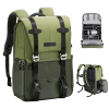 K&F CONCEPT Mochila para Equipamento Fotográfico KF13.087AV2 - 20L (Verde Exército)