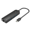 VENTION Hub USB-C para 3x USB 3.0/RJ45 - 0.15m