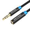 VENTION Cabo de Extensão de Conector de Áudio Jack 3.5mm Macho/Jack 3.5mm Fêmea (Preto) - 5m
