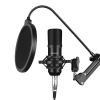 PULUZ Microfone Condensador PU612B Studio Broadcast