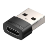 VENTION Adaptador CDWB0 PVC USB 2.0 Macho/USB-C Fêmea (Preto)