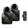 PULUZ Microfone de Lapela sem fio para lightning
