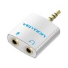VENTION Adaptador de Áudio BDBW0 Jack 3.5mm Macho/2x Jack 3.5mm Fêmea - 25cm
