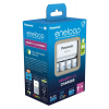 ENELOOP Plastic FREE Pro Carregador BQ-CC55 + 4 Pilhas AA 2000mAh - Branco