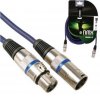 ​HQ-POWER Cabo Profissional XLR Macho para XLR Fêmea - 10m