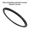 K&F CONCEPT Adaptador de Filtro Magnético Step-up 67mm-82mm
