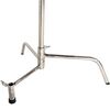 SAVAGE Kit C-Stand Aço Inoxidável 290cm com Braço Inclinável e Fundo Branco