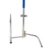SAVAGE Kit C-Stand Aço Inoxidável 290cm com Braço Inclinável e Fundo Branco