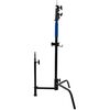 SAVAGE Kit C-Stand Aço Inoxidável 290cm com Braço Inclinável Preto
