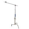 SAVAGE Kit C-Stand Aço Inoxidável 290cm com Braço Inclinável e Fundo Branco