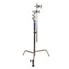 SAVAGE Kit C-Stand Aço Inoxidável 290cm com Braço Inclinável e Fundo Branco