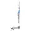 SAVAGE Kit C-Stand Aço Inoxidável 290cm com Braço Inclinável e Fundo Branco