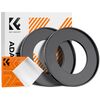 K&F CONCEPT Adaptador de Filtro Step-Up 49mm - 77mm + 2 Panos de Limpeza