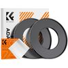 K&F CONCEPT Adaptador de Filtro Step-Up 49mm - 82mm + 2 Panos de Limpeza