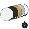 K&F CONCEPT Refletor Dobrável 5 em 1 60cm