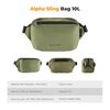 K&F CONCEPT  Bolsa de Ombro Alpha Camera Sling Bag KF13.157V2 10L - Verde