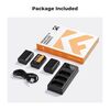 K&F CONCEPT Kit 3 Baterias NP-FZ100 2280mAh com Carregador triplo