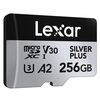 LEXAR Micro SDXC Silver Plus 205Mb/s Classe 10 V30 U3 UHS-I - 256GB