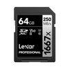 LEXAR Professional SDXC Pro 1667x 250MB/s Classe 10 V60 U3 UHS-II 4K - 64GB