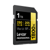 LEXAR Professional GOLD Series SDXC 1800x 280MB/s Classe 10 U3 UHS-II - 1TB