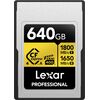 LEXAR Professional Type-A CFExpress Gold Series 1800Mb/s 640GB