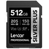 LEXAR Professional SDXC Silver Plus 205MB/s U3 UHS-I 4K - 512GB