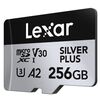 LEXAR Micro SDXC Silver Plus 205Mb/s Classe 10 V30 U3 UHS-I - 256GB