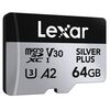 LEXAR Micro SDXC Silver Plus 205Mb/s Classe 10 V30 U3 UHS-I - 64GB