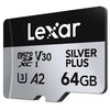 LEXAR Micro SDXC Silver Plus 205Mb/s Classe 10 V30 U3 UHS-I - 64GB
