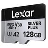 LEXAR Micro SDXC Silver Plus 205Mb/s Classe 10 V30 U3 UHS-I - 128GB
