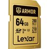 LEXAR SDXC ARMOR GOLD 280Mb/s Classe 10 V60 U3 UHS-II - 64GB