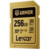 LEXAR SDXC ARMOR GOLD 280Mb/s Classe 10 V60 U3 UHS-II - 256GB