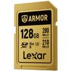 LEXAR SDXC ARMOR GOLD 280Mb/s Classe 10 V60 U3 UHS-II - 128GB