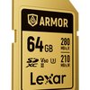 LEXAR SDXC ARMOR GOLD 280Mb/s Classe 10 V60 U3 UHS-II - 64GB