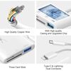 COLORCABLE Leitor de Cartões SD para iPhone iPad, Lightning USB C adaptador de cartão SD com SD/Micro SD/USB3.0