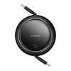 BASEUS Cabo Retrátil USB-C Macho/USB-C Macho PD 100W 1m - Preto