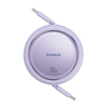 BASEUS Cabo Retrátil USB-C Macho/USB-C Macho PD 100W 1m - Lilás