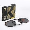 K&F CONCEPT Kit de Filtro Magnético CPL + Tampa de Proteção 52mm