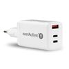 EVERACTIVE Carregador USB-A + Duplo USB-C PD 65W