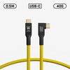 COBRA UNION Cabo USB-C 90º 40G 8K 60Hz 50cm - Yellow