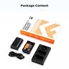 K&F CONCEPT Kit Carregador Duplo + 2 Baterias LP-E6P 2400mAhK&F CONCEPT Kit Carregador Duplo + 2 Baterias LP-E6P 2400mAh