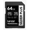 LEXAR Professional SDXC Silver Plus 255MB/s U3 UHS-I 4K - 64GB