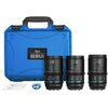 SIRUI Kit Astra Anamórfica 50mm, 75mm, 100mm T1.8 1.3x FF Sony E Blue Flare