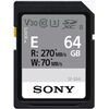 SONY SDXC E Series 270MB/s Classe 10 V60 UHS-II - 64GB