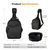 K&F CONCEPT Bolsa Transversal Urban Wander 08 - 5L (Preto)
