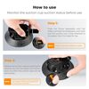 K&F CONCEPT Braço mágico com Ventosa para Action Cams