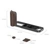 SMALLRIG 6237 L-Bracket com Punho de Madeira para Fujifilm X-E5 - Ebony/Preto