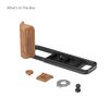 SMALLRIG 5985 L-Bracket com Punho de Madeira para Fujifilm X-E5 - Rosewood/Preto